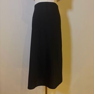Forever 21 Black Satin Midi Skirt - Size S - Excellent Condition